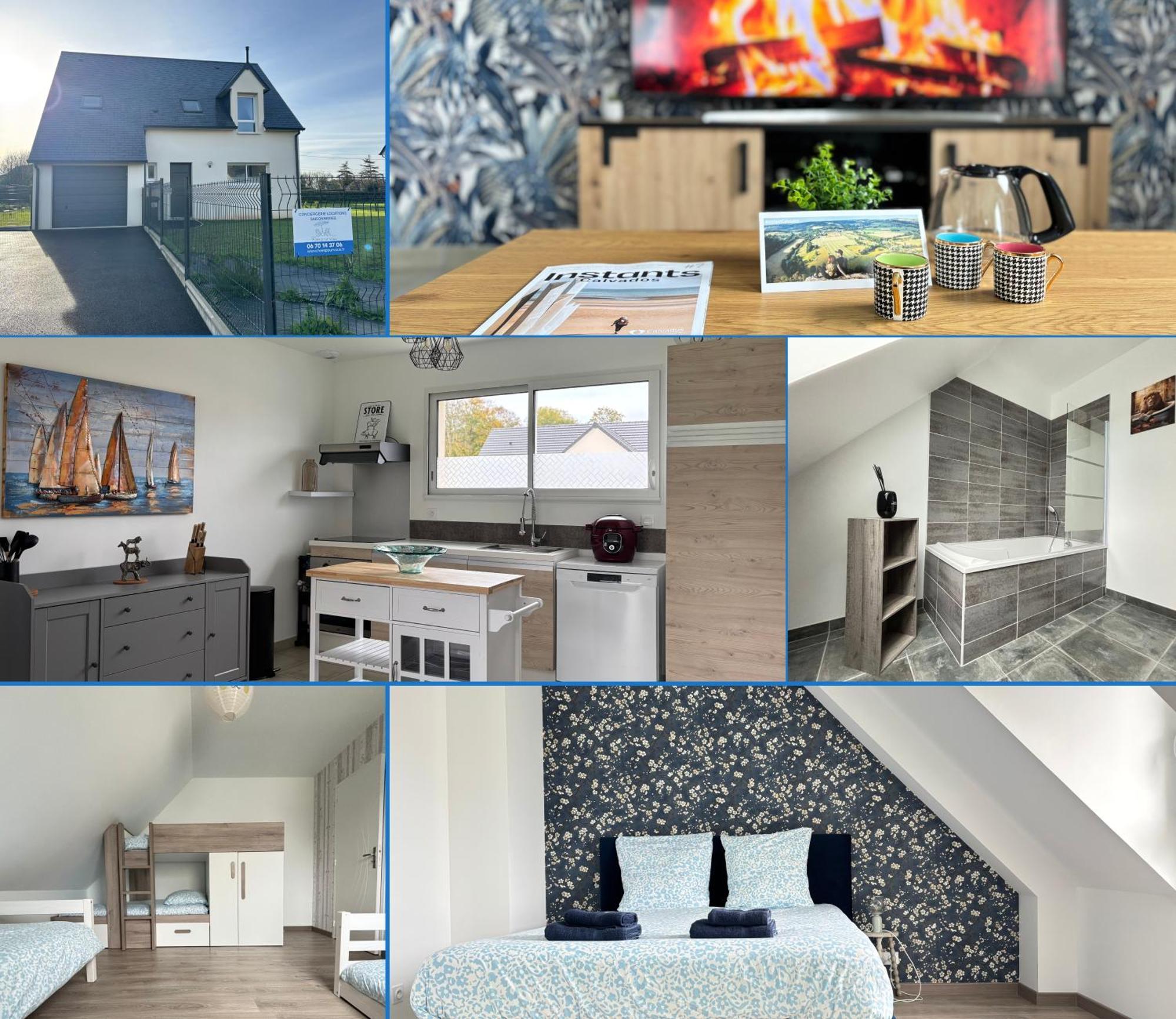 Les Dunes, Maison Neuve 8 P Bien Equipee Jardin Clos, Parking, Garage A 850 M De La Plage Et Centre Bourg, Sur Plages Du Debarquement Pres Arromanches Et Bayeux Анель Экстерьер фото